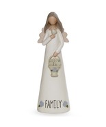 Family Angel With Basket Of Hearts Angel Figurine - £14.11 GBP