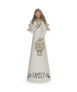 Family Angel With Basket Of Hearts Angel Figurine - $29.89 CAD