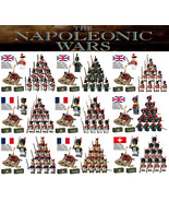 Simulate Napoleon War Scenario 5 Countries Infantry Army Collection Mini... - $32.38 CAD