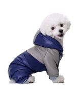 Miaododo Winter Dog Coat Windproof Cotton-Padded High Collar Light Blue ... - €10,23 EUR