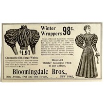 Bloomingdale Bros Winter Wrap 1894 Advertisement Victorian Fashion ADBN1bbb - $14.99