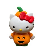 Hello Kitty Variation Dressed in Halloween Pumpkin 3-1/2&quot; Plastic Figure... - €4,31 EUR