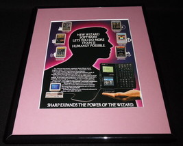 1990 Sharp Wizard Organizer Framed 11x14 ORIGINAL Advertisement - £27.28 GBP