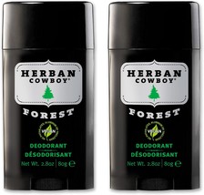 Herban Cowboy Deodorant, (Forest, 2.8 Ounce) Pack of 2 - £28.10 GBP