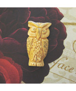 Handmade Bone Owl Focal Bead, Hand Carved, 60mm - £7.83 GBP