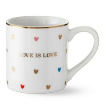 Love Is Love Human Rights Campaign Coffee Cup Mug Pottery Barn West Elm Hearts - £9.68 GBP