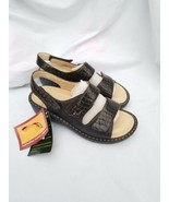 ortho-line by hoopoe women  p3201 brown croc  sandals size 5 EE - £45.89 GBP