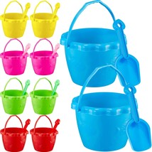 20 Packs 6 Inch Sand Buckets and Shovels Beach Pails Beach Bucket Sand Shovels B - £32.52 GBP