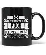PixiDoodle Swearing Cute Pug Coffee Mug (11 oz, Black) - $35.28 CAD+