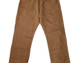 Vintage Akademiks Jeans Brown Baggy Straight Fit 90s Y2K Hip Hop Skate S... - £37.96 GBP