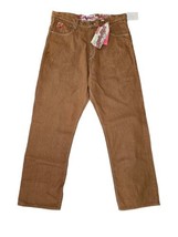 Vintage Akademiks Jeans Brown Baggy Straight Fit 90s Y2K Hip Hop Skate Sz 36x32 - £37.96 GBP