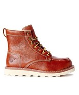 HERMAN SURVIVORS ~ Steel Toe ~ Size 8.5 ~ Brown Leather Work Boots ~ OAK... - £59.10 GBP