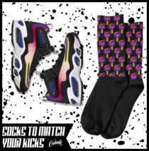 BH Socks for Air Griffey Max 1 Los Purple Pink Blue Angeles Sunset 24 Shirt - £16.50 GBP