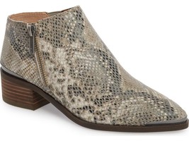 Lucky Brand Kaedee Leather Bootie Ankle Boots Women&#39;s Shoe, Natural Africann - £101.12 GBP