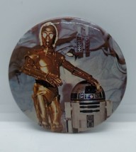 Vintage original Factors Star Wars C3PO and R2D2 3&quot; Pinback button - £22.14 GBP