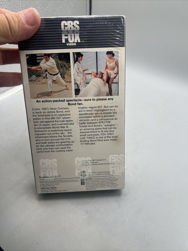 YOU ONLY LIVE TWICE-- James Bond — SEALED VHS WITH CBS/FOX MARK ! Item image 9