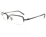 Nike Eyeglasses Frames 8179 001 Black Rectangular Half Rim 53-19-140 - £45.38 GBP