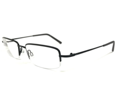 Nike Eyeglasses Frames 8179 001 Black Rectangular Half Rim 53-19-140 - £44.67 GBP