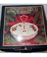 Pfaltzgraff Christmas Heritage, Serving Tidbit Candy Dish w/ Handle, Bow... - $15.91 CAD