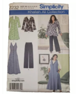 Simplicity 2232 Uncut Sewing Pattern 10-18 Dress Jacket Pants Khaliah Ali - $6.49