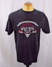 Wild Hog 2006 Chatham Ontario 25 yrs Men&#39;s Large Black Cotton T Shirt - £7.90 GBP