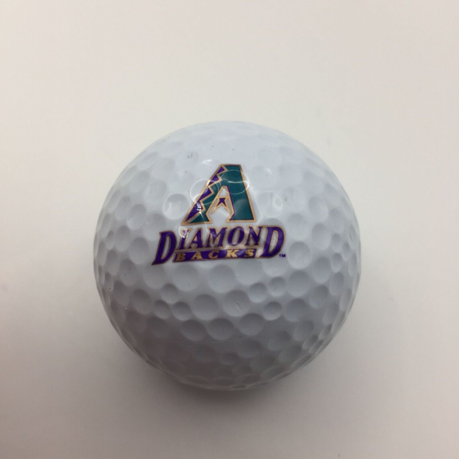 Primary image for Arizona Diamondbacks DBacks White Golf Ball MLB Purple Teal Gold Phoenix Western