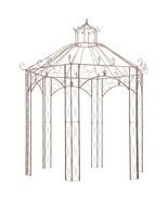  Pavilion Antique brown Wrought iron 9.8ft Decorative Inlays - €901,98 EUR