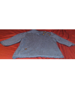 DISCONTINUED CHRISTOPHER &amp; BANKS BLUE KNITTED FALL WINTER SWEATER MEDIUM - $28.30 CAD