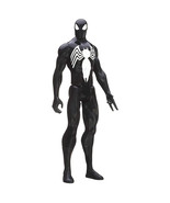 Marvel Avengers Titan Hero Series Black Suit Spider-Man 12 In Action Fig... - £12.57 GBP