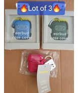 Lot of 3  Heyday Earbud Case Cover Fits AirPods Gen 1 &amp; 2 (3 Earbuds inc... - $16.55 CAD