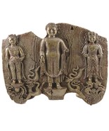 Buddha Cave Wall Relief Replica Buddhist Pilgrimage Vaisali Female Monks... - $32.67