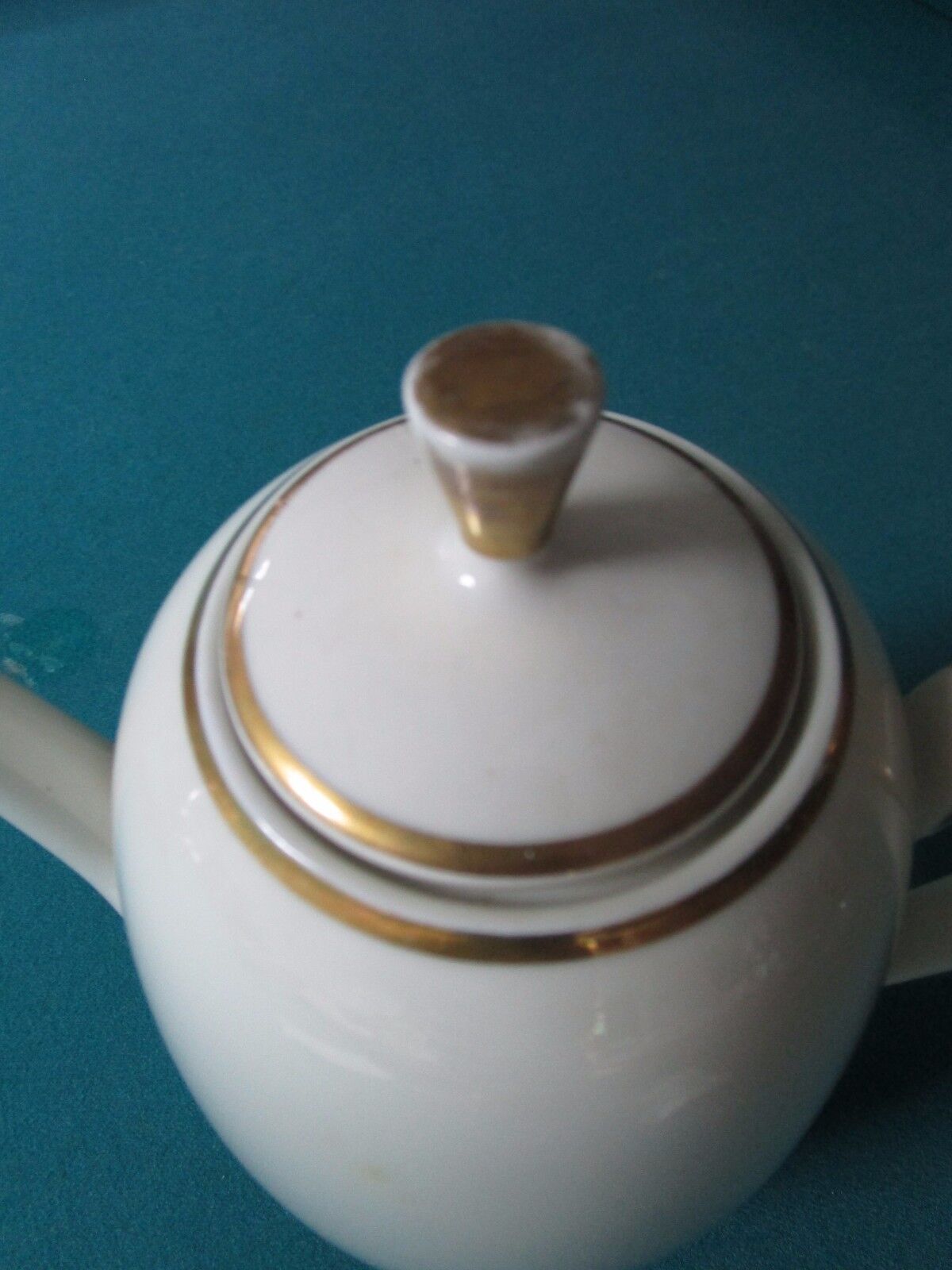 Primary image for GERBRUDER  WINTERLING -COFFEE POT # 40, Schwarzenbach, Germany c1940s GOLD RIM