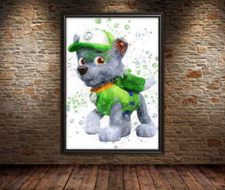 ROCKY PAW PATROL Kids Poster - Paw Patrol Wall Art Deco - Chase Wall Poster - $4.81