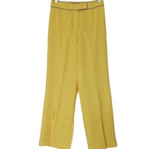 Metro Style VTG 90s Womens Yellow Gray Dress Pants Sz 6 Retro Textured M... - $36.50