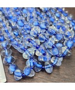 Vintage Handmade Blown Lampwork Glass Beads Necklace Triangle Shape Craf... - $680.23 MXN