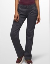 Prana Size 8 Gray Halle Convertible Roll Up Pants Hiking Nylon Stretch Inseam 31 - £31.92 GBP