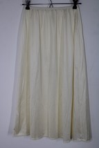 Vtg Vanity Fair S Ivory Nylon Long Midi 30&quot; Length Half Slip Skirt USA - £20.02 GBP