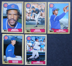 1987 Topps Traded Chicago Cubs Team Set of 5 Baseball Cards - £5.53 GBP