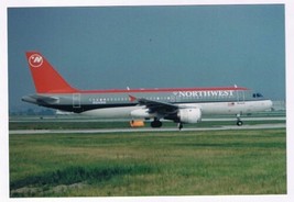 Photo Airplane Northwest Airlines N344NW Airbus A320-212 4 x 6 - £0.57 GBP