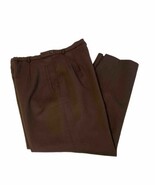 Vintage Pendleton Pants Womens Sz 14 Trousers 100% Wool Brown Side Zip P... - $27.27 CAD