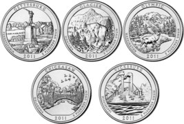 2011 P and D BU National Park Quarter 10 Coin Set - £14.94 GBP