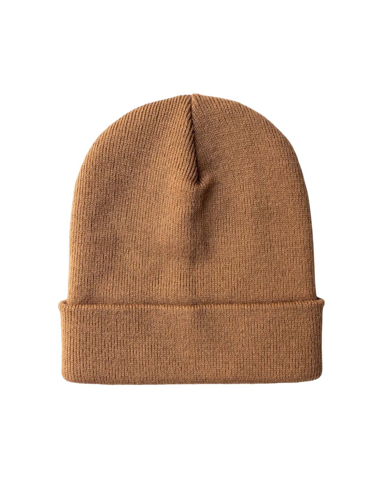CS104 HAAKWEAR Traditional Silent Cuffed Beanie, Camel Brown - $19.00