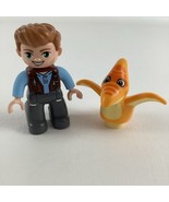 Lego Duplo Jurassic World Owen Action Figure Triceratops Dinosaur Toddle... - $26.95 CAD