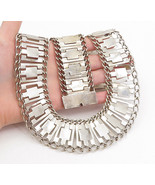 MEXICO 925 Sterling Silver - Vintage Curb Link Necklace &amp; Bracelet Set -... - $743.04 CAD