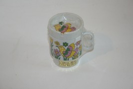 Vintage Rossini Japan &quot;Coffee Break&quot; 2 Piece Stackable Mug/Ashtray Birds/Flowers - £11.89 GBP