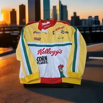Terry Labonte #5 Vtg 90's Jacket Mens Size XL Kellogg's Racing Yellow Coat - $148.50