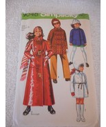 Vintage 1970s Simplicity Size 7 9048 cut coat and hat pattern bust 26 3 ... - $237.89 MXN