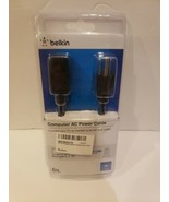 Belkin 6 FT Computer AC Power Cable Connect Power Supply Cord Cable 6ft AC - £5.78 GBP
