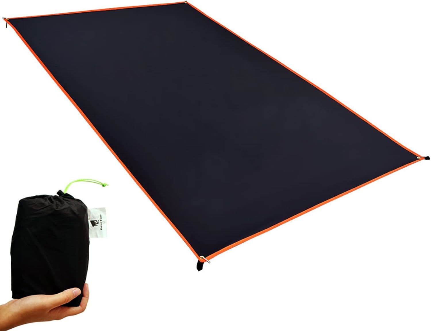 Geertop Waterproof Black Tent Tarp Ground Sheet Mat For Under Tent, Camp... - $32.96