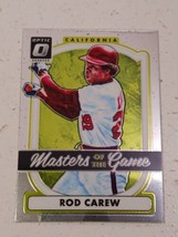 Rod Carew California Angels 2017 Donruss Optic Masters Of The Game Card #MG10 - £0.98 GBP